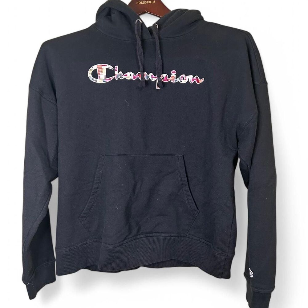 Champion‎ Women's Black Hoodie size Large EUC